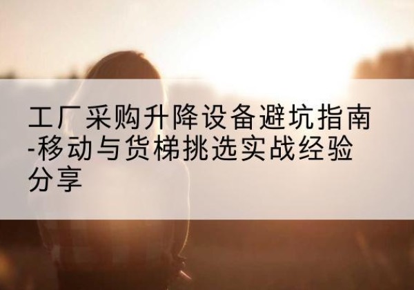 和顺移动式升降机怎么选-工厂采购升降设备避坑指南-移动与货梯挑选实战经验分享